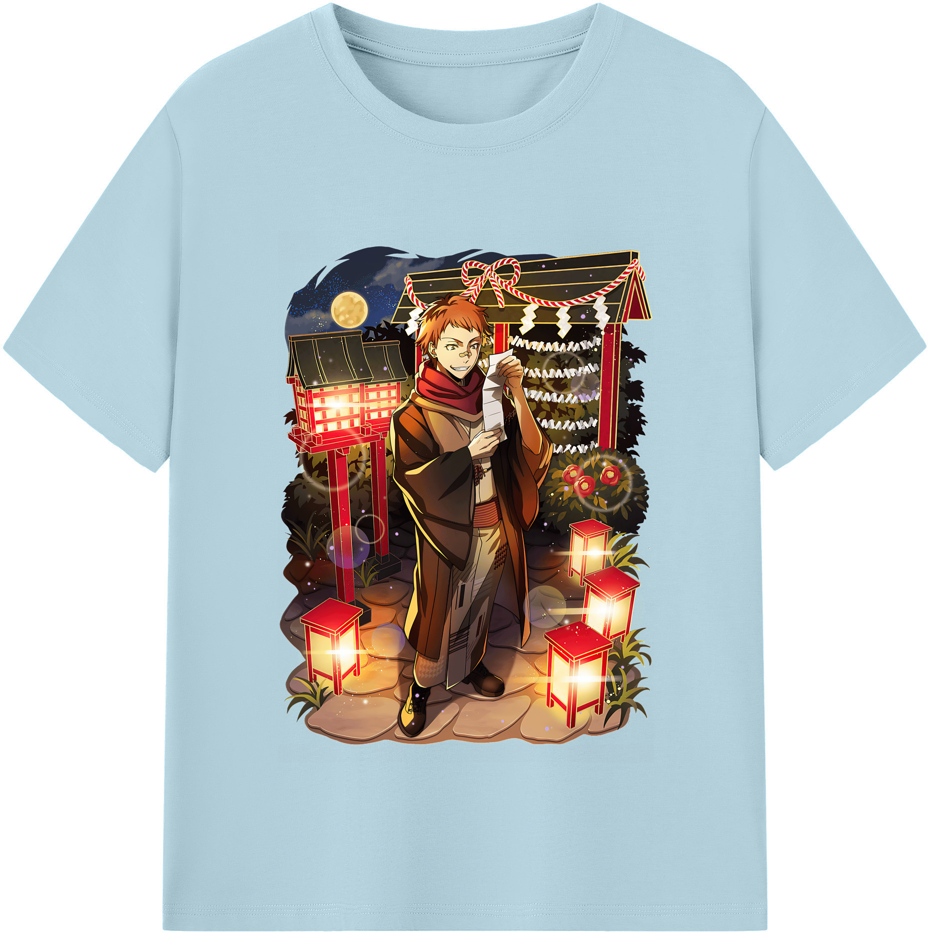 （画像用） 文豪ストレイドッグス Bungo Stray Dogs 綿100％半袖Tシャツ（フロントプリント）
